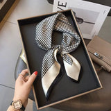Silk Square Scarf - Luxury Satin Bandana
