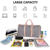 2 - in - 1 Garment Duffel Bag for Travel – Convertible Carry - On Suit Bag with Shoulder Strap - Julie bags