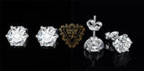Moissanite Stud Earrings – D Color 925 Sterling Silver Classic Solitaire Earrings for Women - Julie bags