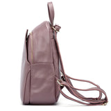 Women’s Genuine Leather Anti - Theft Backpack – Small & Elegant - Julie bags