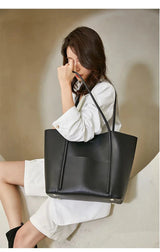 Genuine Leather Tote Bag – Women’s Work & Daily Bag - Julie bags