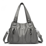Luxury in Every Detail: Genuine Leather Women's Bucket Bag - Julie bags