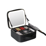 Glamour on the Go: Women LED Light Cosmetic Bag - Julie bags