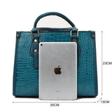 Exquisite Allure: Luxury Crocodile Pattern Shoulder Bag - Julie bags