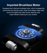 Smart Window Cleaning Robot with Dual Spray & High Suction Technology