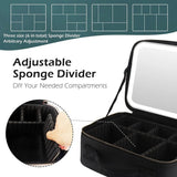 Glamour on the Go: Women LED Light Cosmetic Bag - Julie bags