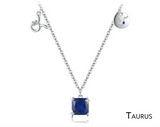 Scorpio Zodiac Charm Necklace – Rainbow Zirconia 925 Sterling Silver Birthstone Pendant for Women - Julie bags