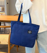 Effortless Elegance: Women's Solid Color Canvas Tote Bag - Julie bags