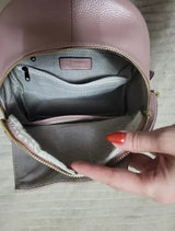Women’s Genuine Leather Anti - Theft Backpack – Small & Elegant - Julie bags