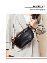 Chic Elegance: Genuine Leather Women's All-Matching Crossbody Chest Bag - Julie bags