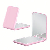 Portable LED Makeup Mirror with 3X Magnification – Compact Travel Beauty Mirror