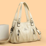 Luxury in Every Detail: Genuine Leather Women's Bucket Bag - Julie bags