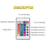 Ocean Wave Projector Lamp – 16 Color Aurora Night Light for Bedroom & Home Decor