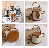 Chic Box-Shaped genuine leather Crossbody Bag - Julie bags