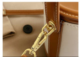 Chic Box-Shaped genuine leather Crossbody Bag - Julie bags