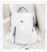 Secure and Stylish: Soft Leather Women's Backpack - Julie bags