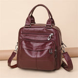 Durable Leather Women's Backpack for Everyday Use - Julie bags