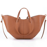 Vintage Leather Shoulder Tote with Purse - Julie bags