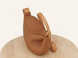 Genuine Leather Saddle Dumpling Bag - Julie bags