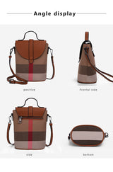 Chic Mini Lattice Canvas Crossbody: Fashionable and Functional - Julie bags