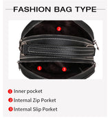 Knitted Series: Versatile Genuine leather Shoulder Bag - Julie bags