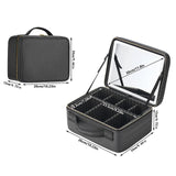 Illuminate Your Beauty: Large Capacity Cosmetic Bag with LED Mirror - Julie bags