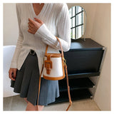 Chic Box-Shaped genuine leather Crossbody Bag - Julie bags