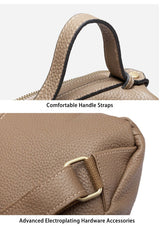 Classic Leather Backpack: Spacious Elegance - Julie bags