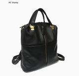 Vintage Genuine Leather Women's Backpack: Stylish Anti-Theft School Bag - Julie bags