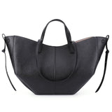 Vintage Leather Shoulder Tote with Purse - Julie bags