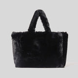 LUXURY FAUX FUR TOTE BAG - Julie bags