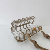 Exquisite Elegance: Designer Woven Diamonds Shoulder Bag - Julie bags