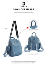 Leather School & Travel Backpack: High Quality - Julie bags