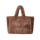LUXURY FAUX FUR TOTE BAG