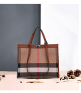 Designer Leather Tote: Trendy & Spacious Women's Shoulder Bag - Julie bags
