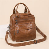 Durable Leather Women's Backpack for Everyday Use - Julie bags