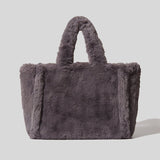LUXURY FAUX FUR TOTE BAG - Julie bags