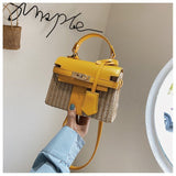 Vintage Woven Rattan Bag - Julie bags