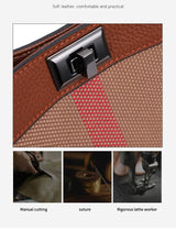 Designer Leather Tote: Trendy & Spacious Women's Shoulder Bag - Julie bags