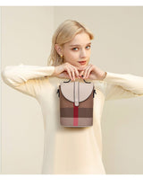 Chic Mini Lattice Canvas Crossbody: Fashionable and Functional - Julie bags