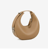 Elegant Crescent Hobo: Genuine Leather Handbag - Julie bags