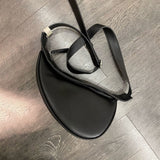 Half Moon Leather Chest Bag - Julie bags
