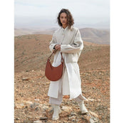 Embrace Elegance: The Luna Leather Hobo Handbag - Julie bags