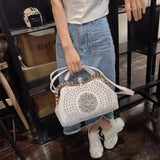 Timeless Elegance: Luxury Diamond-Embellished Women's Leather Handbag - Julie bags