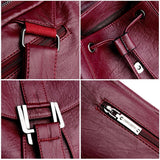 Mochila Leather Backpack freeshipping - Julie bags