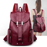 Mochila Leather Backpack freeshipping - Julie bags