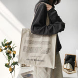 Story Canvas Shoulder Bag freeshipping - Julie bags