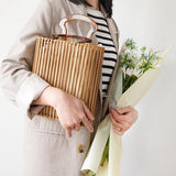 Luxury bamboo bag