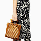 Luxury bamboo bag