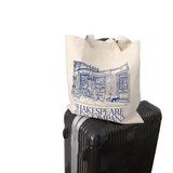 Women Canvas Shoulder Bag Shakespeare Print - Julie bags